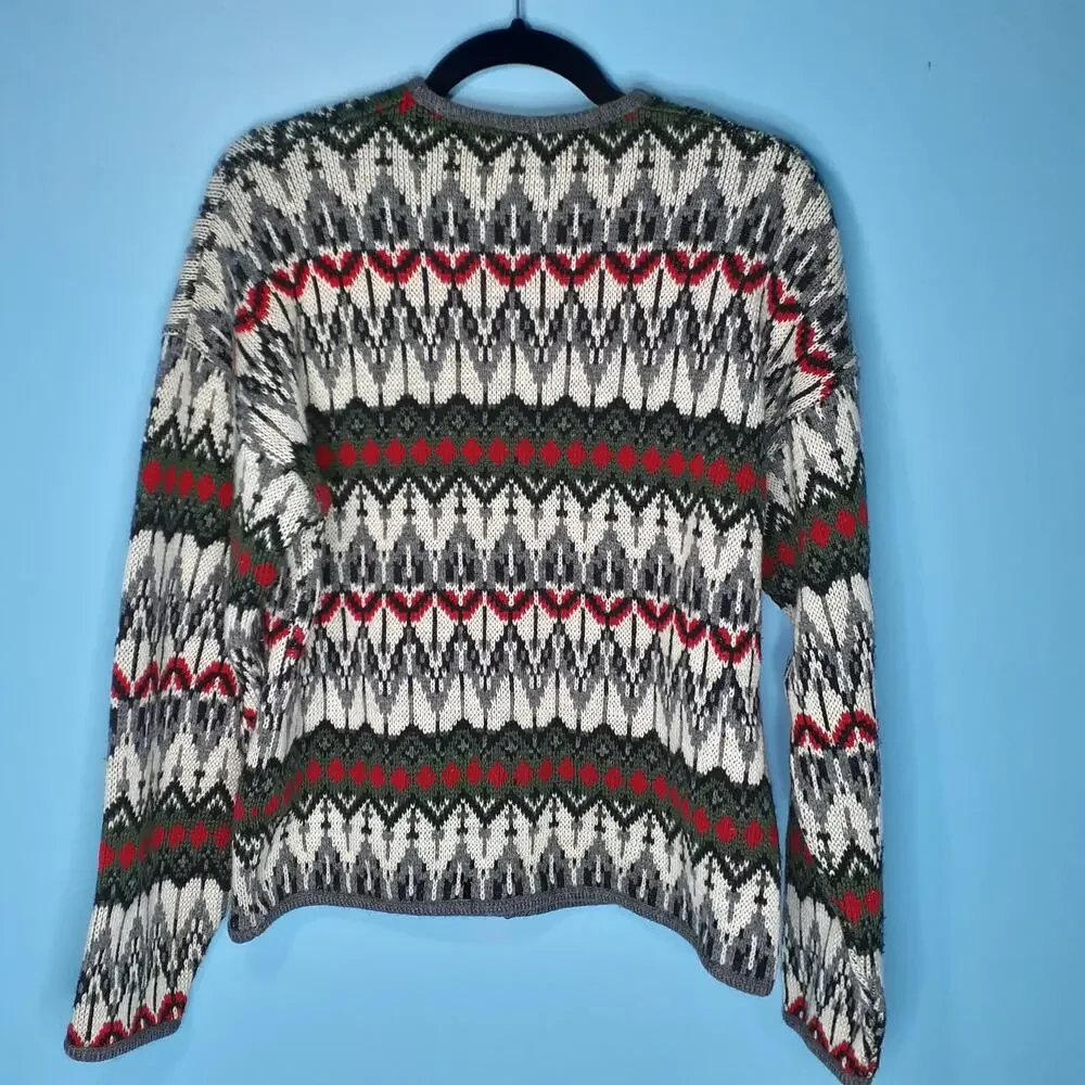 Vintage Mens Jantzen Wool Cardigan 6 Button Sweater Size Large Made in Canada